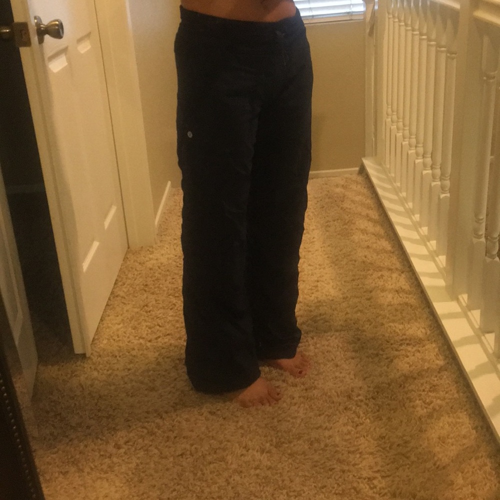 Lululemon lined studio pant blue